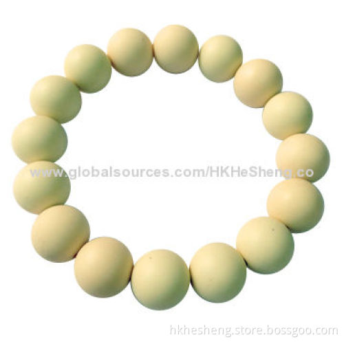 2014 Silicone Beaded Bracelet, BPA-free and Food-grade